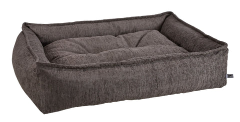 Bowsers Sterling Pet Lounge Bed - Charcoal Performance Chenille