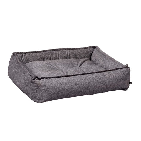 Bowsers Sterling Pet Lounge Bed - Gravel Microvelvet