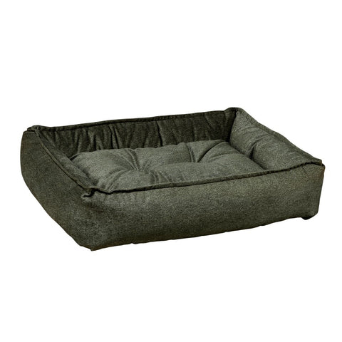 Bowsers Sterling Pet Lounge Bed - Moss Microvelvet