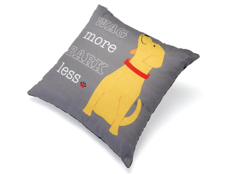 Pillow: Wag More Bark Less