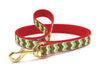 Christmas Chevron Dog Collar & Leash