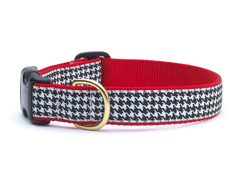 UpCountry Classic Black Houndstooth Dog Collar