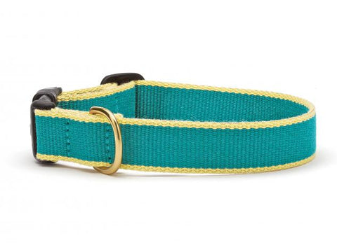 UpCountry Color Market Bamboo Teal & Yellow Dog Collar